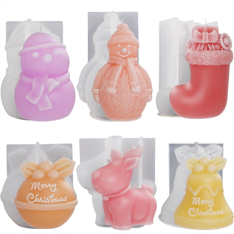 Khuôn silicone Làm Nến Thủ Công Trang Trí Giáng Sinh
