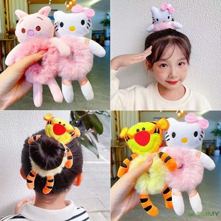 Disney Dây Cột Tóc Co Giãn Gắn Búp Bê Nhồi Bông Đáng Yêu Cho Nữ