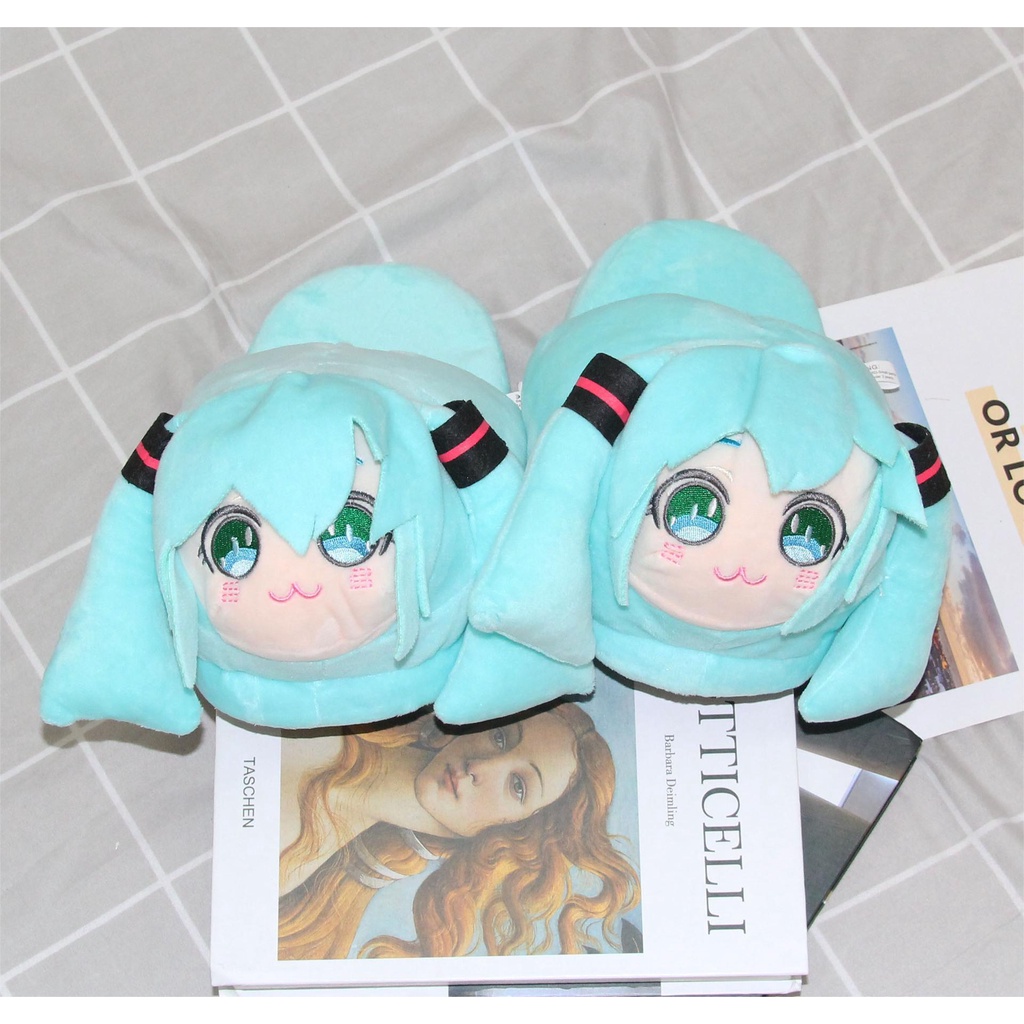 Hoạt Hình Dép Bông Đi Trong Nhà Giữ Ấm Mùa Đông Hình anime hatsune miku