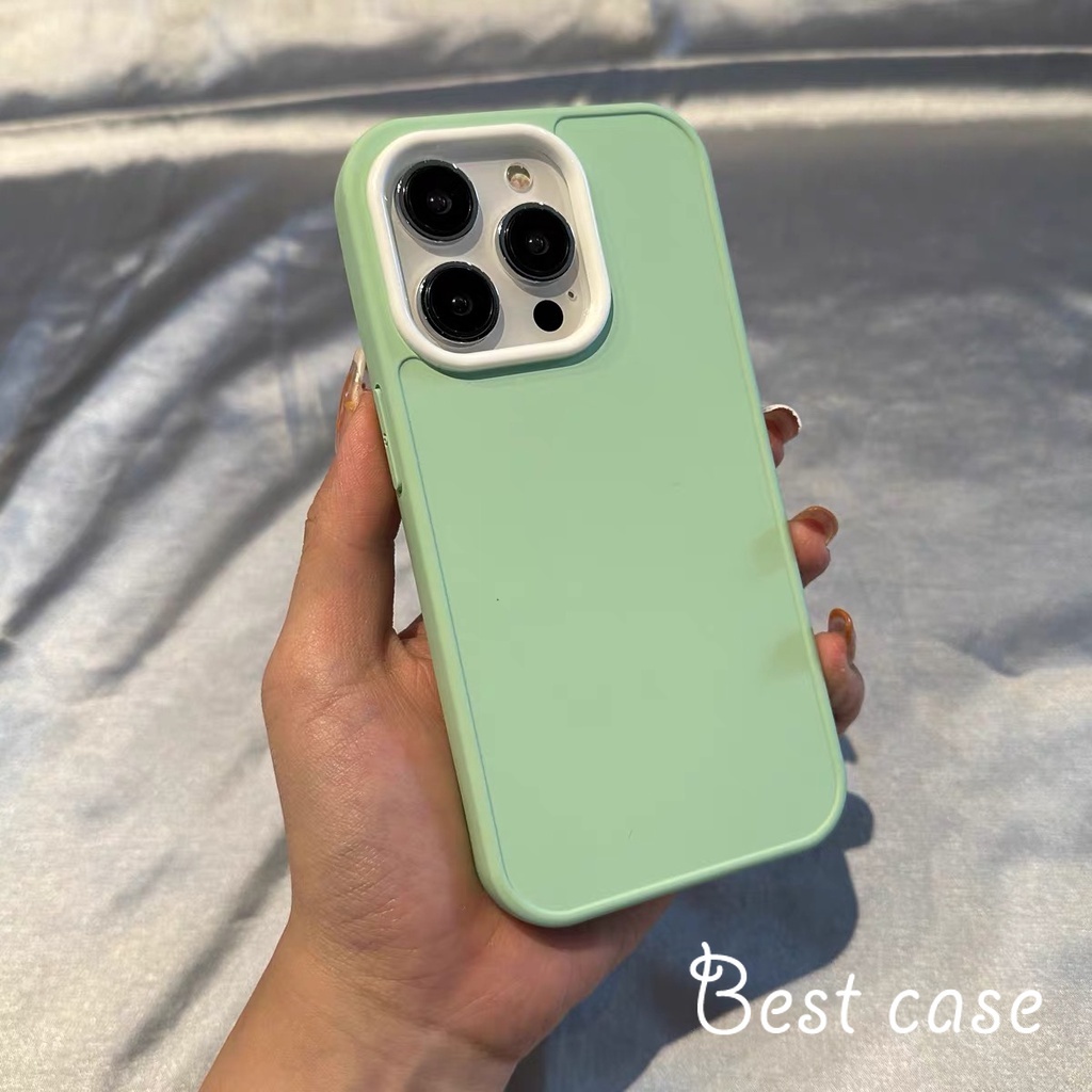 Ốp Điện Thoại Mềm Nhám Màu Trơn Đơn Giản Cho iphone 11 12 13 14 15 pro max