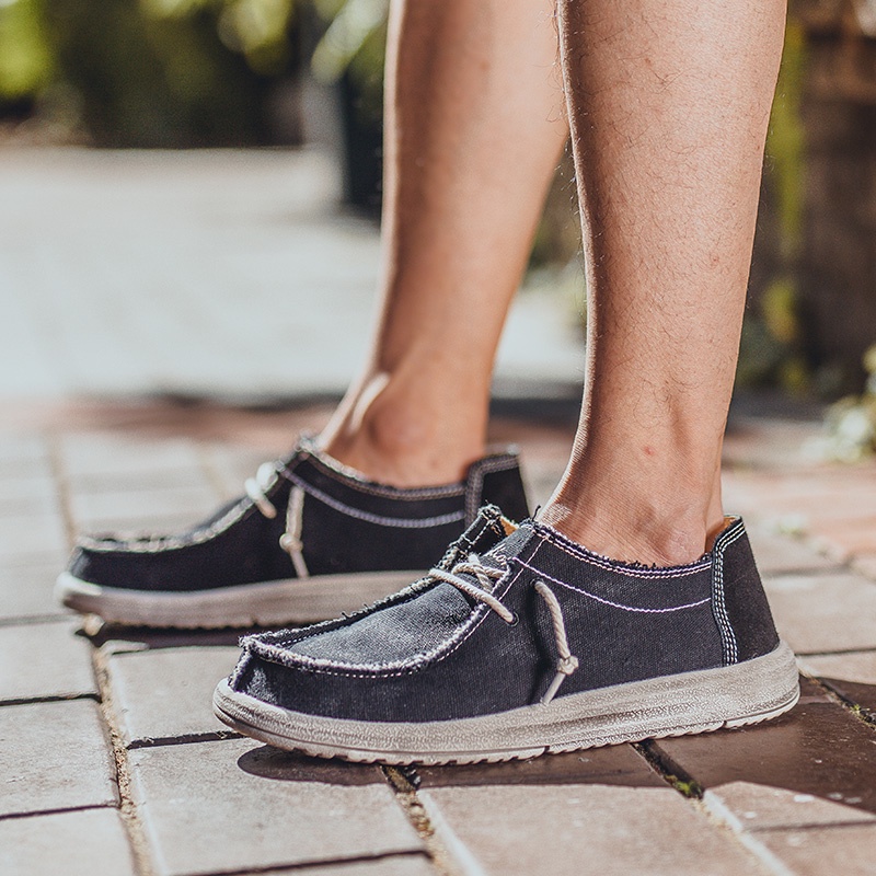 Này Dk  Giày Lười Vải Siêu Nhẹ Thoải Mái Cho Nam size 39-48