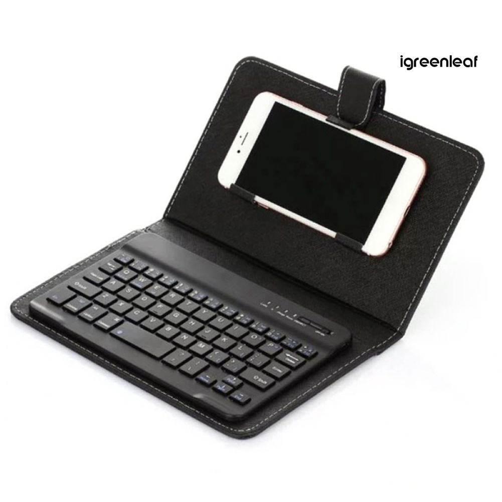 Igreenleafdzrx Bao Da Điện Thoại Kèm Bàn Phím bluetooth Không Dây Cho iphone