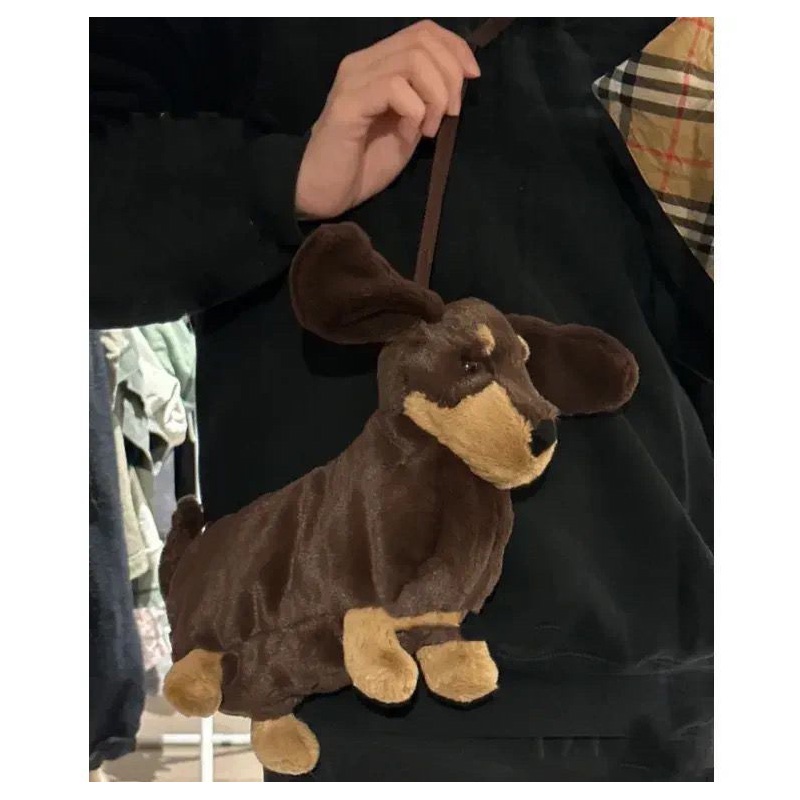 Túi Đeo Chéo Hình Búp Bê Nhồi Bông Đáng Yêu Thời Trang Cho Nữ