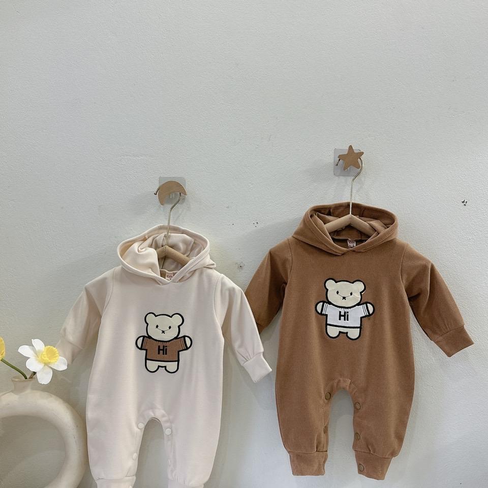 Bộ body dài tay bodysuit áo liền quần bộ đồ liền thân Babyshop88 cho bé trai bé gái M8.10.23-3