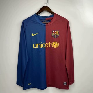 Áo đấu sân nhà barcelona dài tay 2008-09