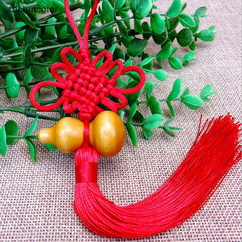 1 Mặt Dây Chuyền Hình Bầu Dục Trung Hoa Thắt Nút May Mắn Trang Trí Nhà Cửa / Xe Hơi
