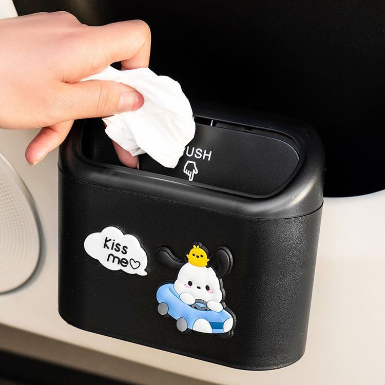 Hoạt Hình Thùng Rác Hình Cún Dễ Thương Cho Xe Hơi Giá Đỡ