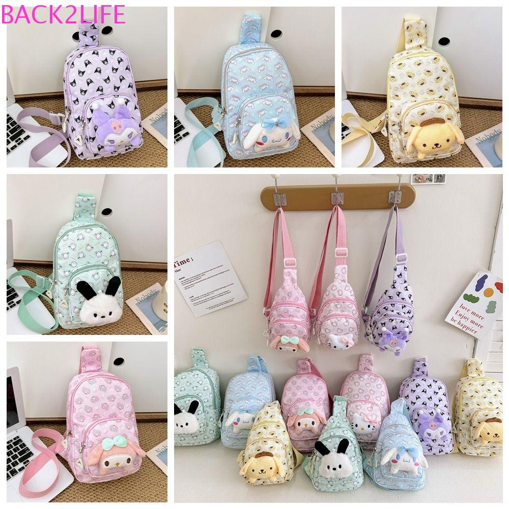 Lưng2life Túi Đeo Chéo Hình kuromi Hoạt Hình Dễ Thương Cho Bé