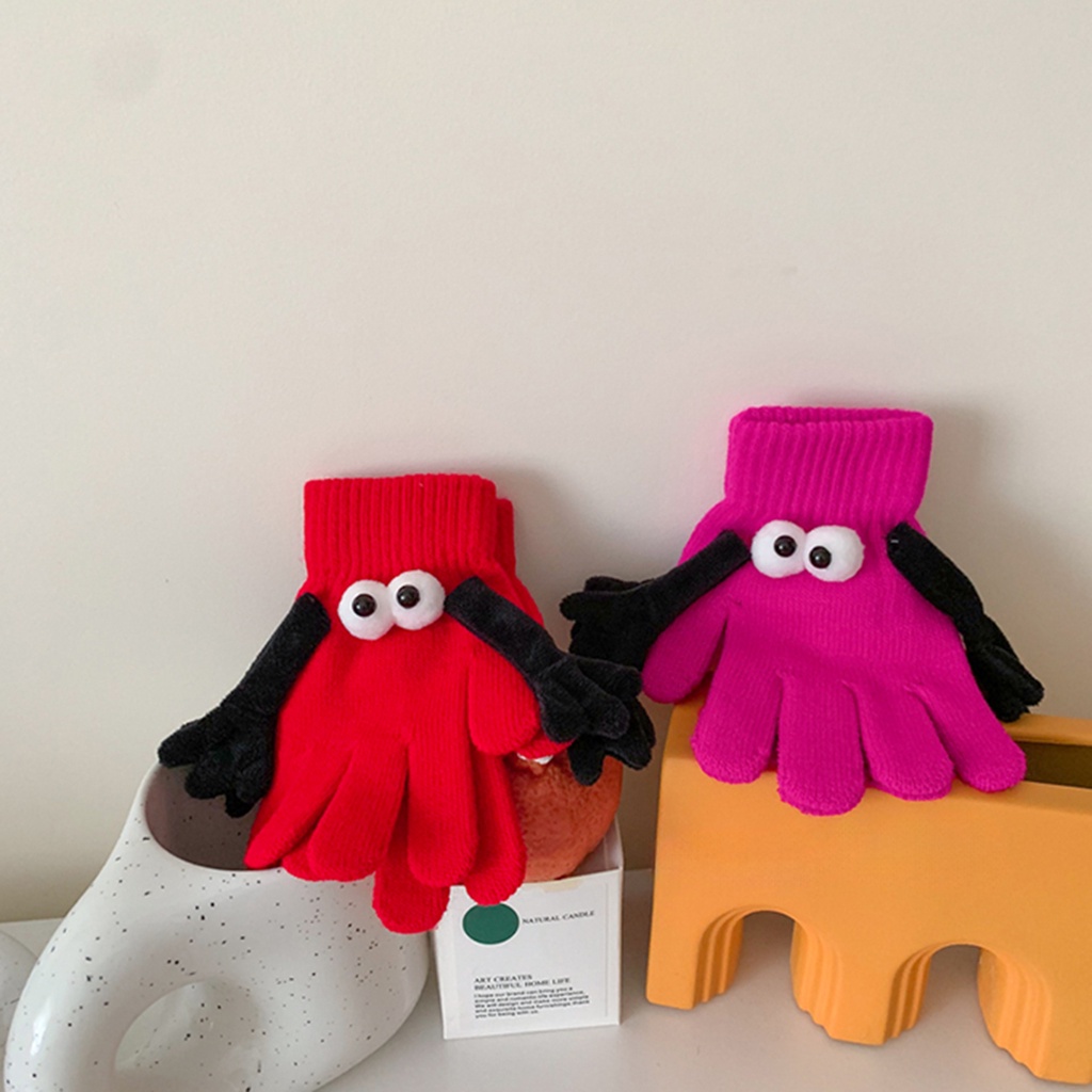 Dễ Thương Găng Tay Thu Đông Ấm Áp Hình Hoạt Hình Có Nam Châm Cho Bé Trai Và Bé Gái