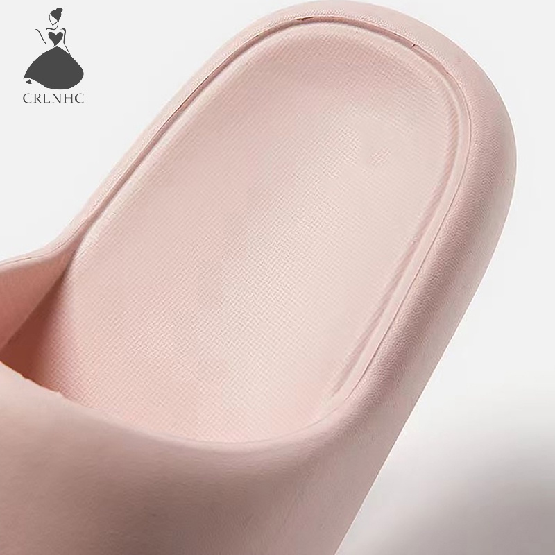 Crlnhc Dép Đi Trong Nhà Đế Dày Màu Trơn Chống Trượt Thoáng Khí Dành Cho Cặp Đôi vn