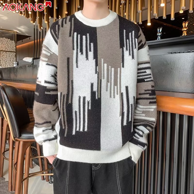 Áo sweater Dệt Kim Dày Dặn Thời Trang Hàn Quốc 2023 Cho Nam