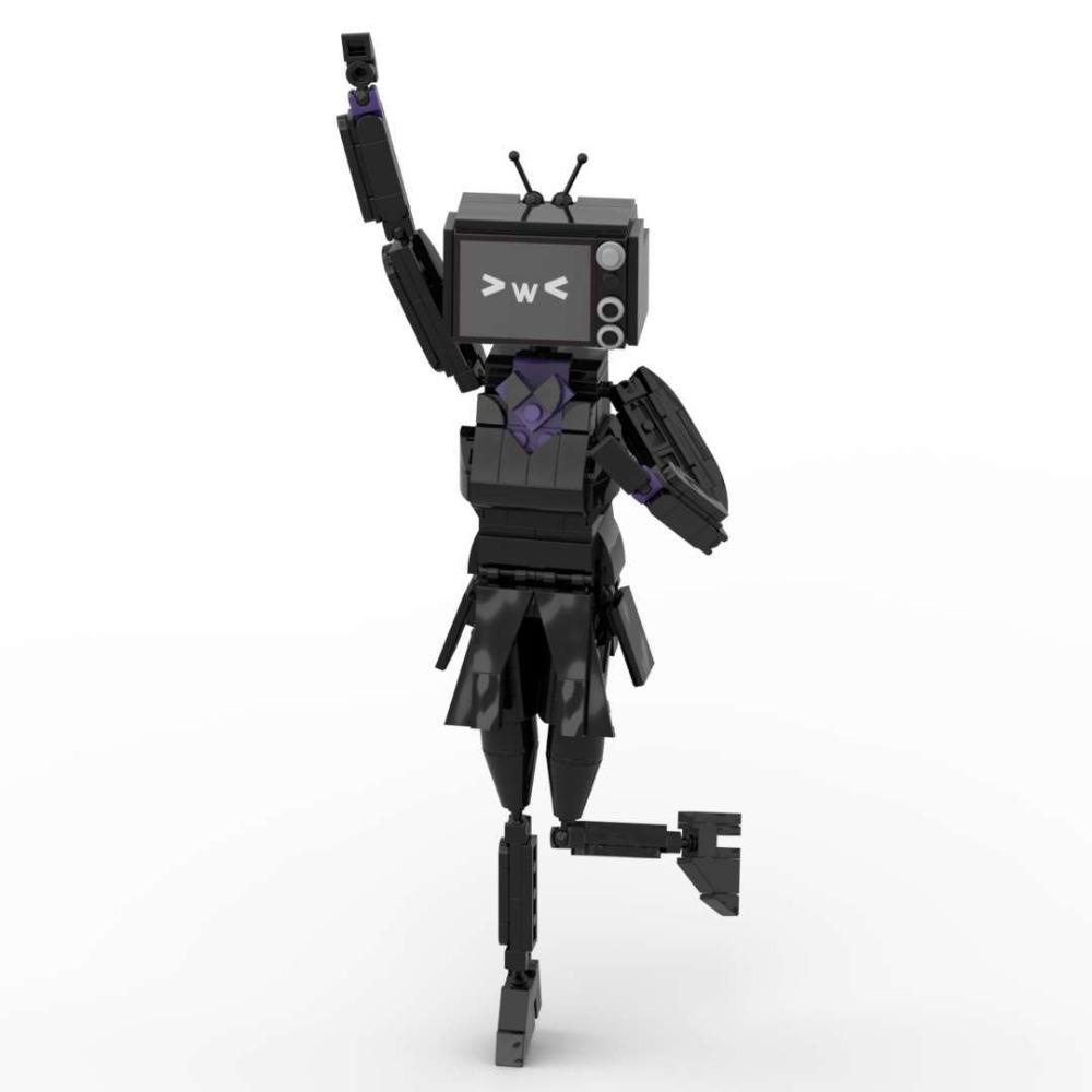 Mô Hình Đồ Chơi toilet Trượt Tuyết Với Đồng Hồ titan Tự Tháo Rời diy