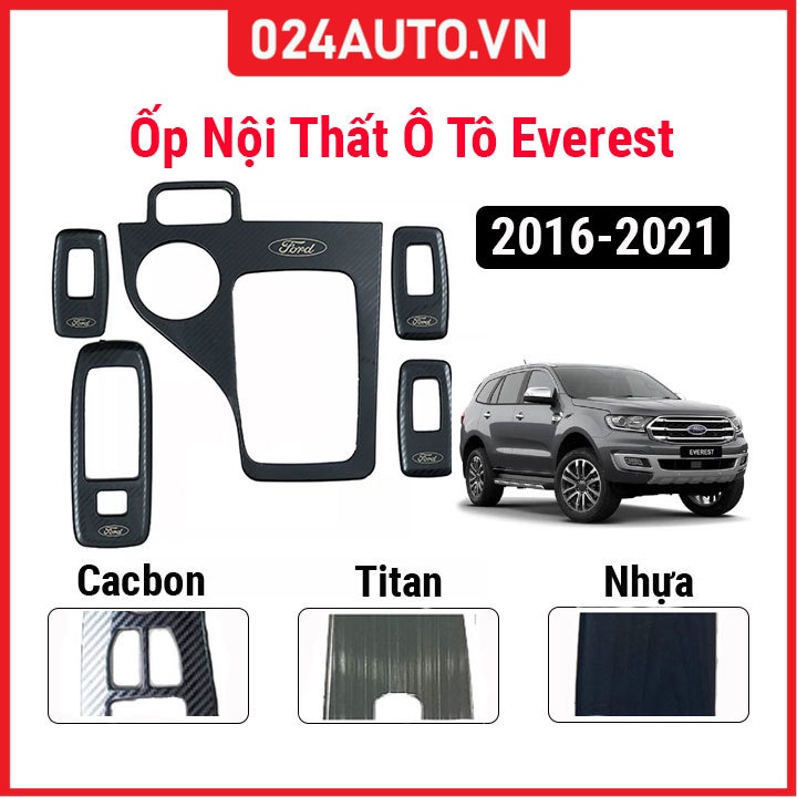 Ốp nội thất cho xe ô tô Ford  Everest 2016-2021 bảo vệ chống trầy xước và làm đẹp xe