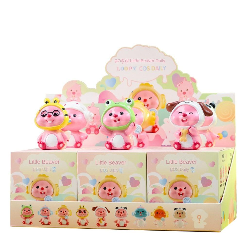 Hộp Quà Tặng Đồ Chơi Mô Hình Nhân Vật anime kawaii gogoup loopy Bằng Nhựa resin