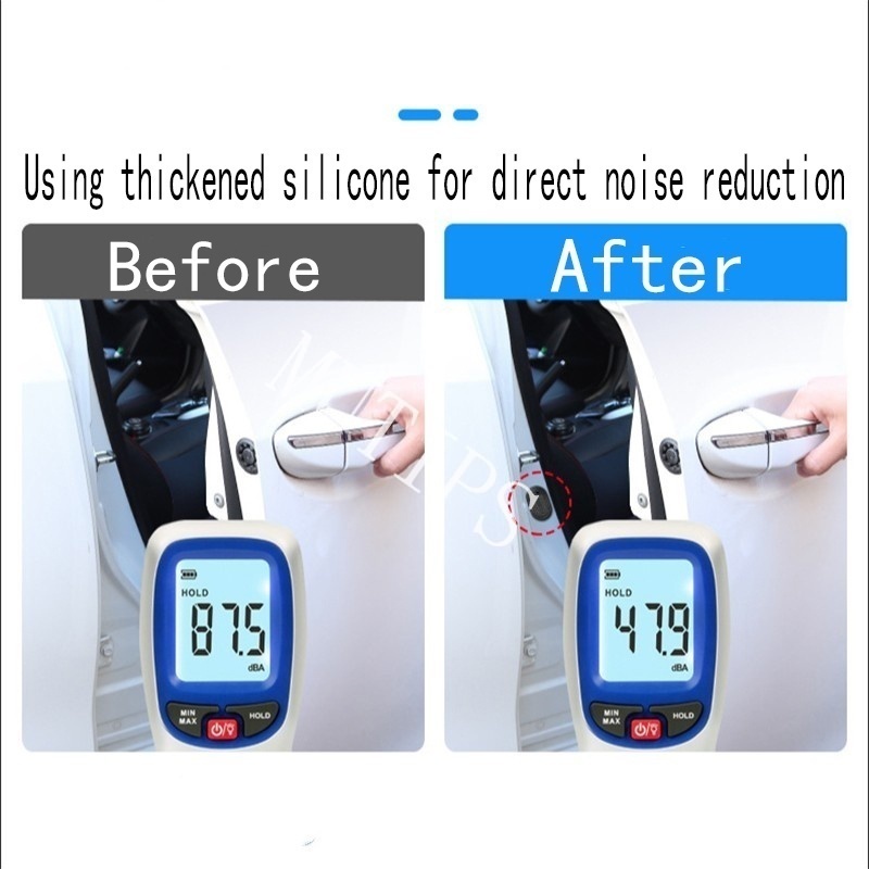 Honda Set 12 Đệm Silicon Dán Cửa Xe Hơi Chống Ồn / Va Chạm Tiện Dụng Cho brio city civic crv hrv brv accord jazz Moobilio wrv odyssey