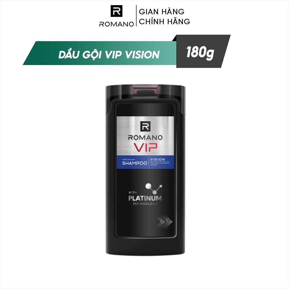 Dầu gội cap cấp Romano Vip Vision sang trọng cuốn hút 180g/chai