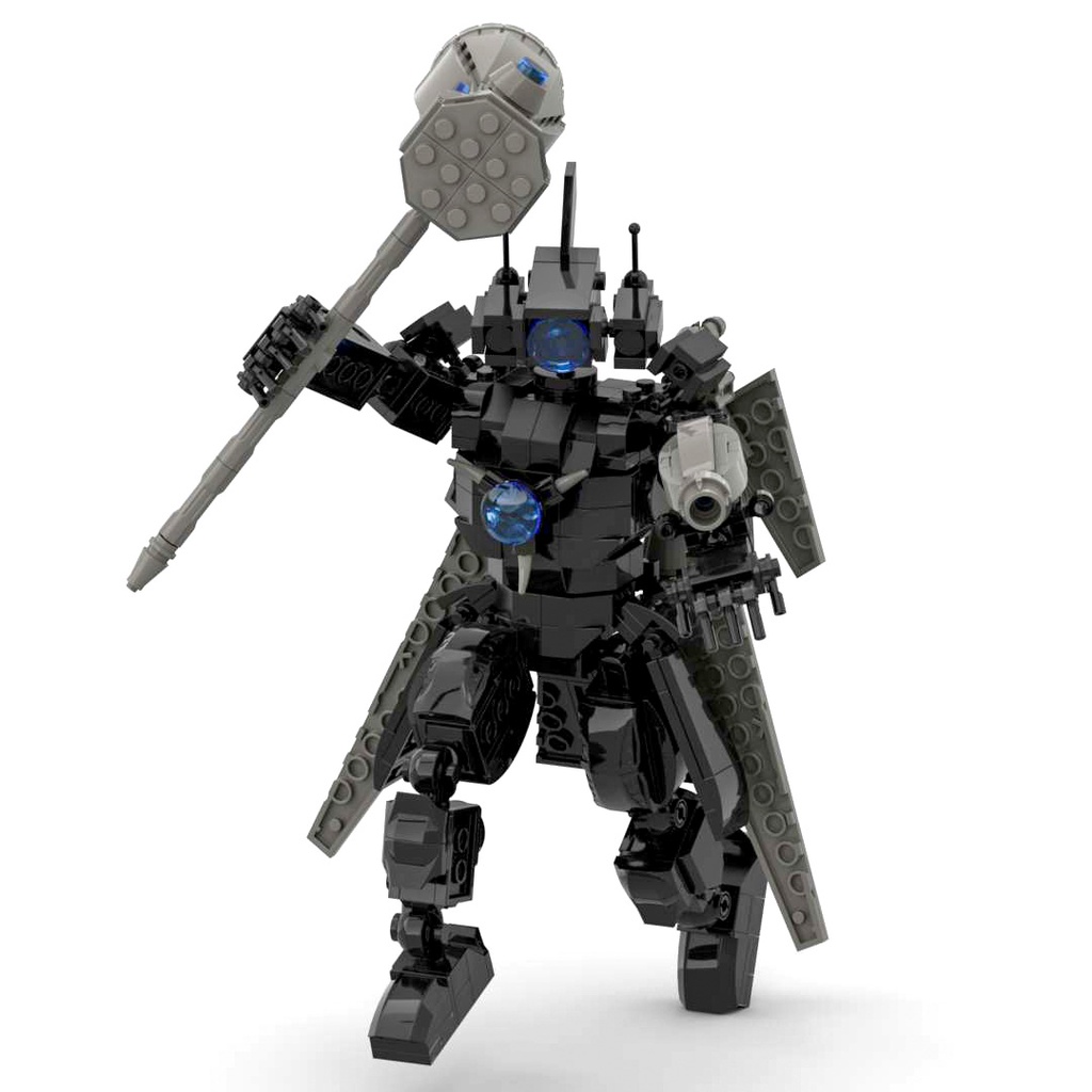 Tương thích LEGO MOC Skibidi Toilet Titan Nhà vệ sinh Titan Man Titan Warhammer Monitor Khối đồ chơi giáo dục cho trẻ em