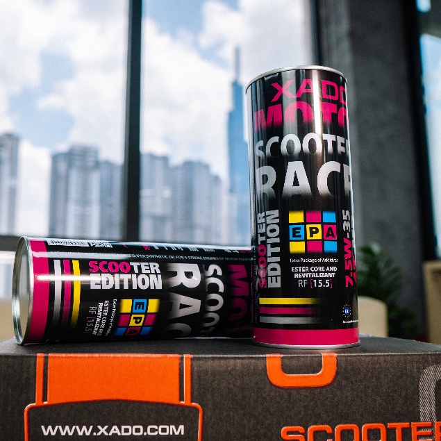 Dầu Nhớt Xe Tay Ga XADO Scooter Race 7.5w35 800ml