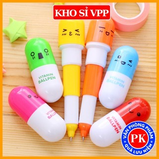 Bút bi thiết kế hình viên thuốc con nhộng độc đáo e516