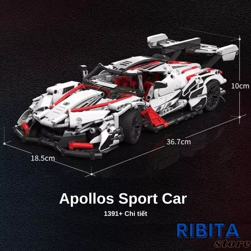 Mô hình lắp ráp kiểu LEGO Siêu xe đua lắp ráp Lamborghini -