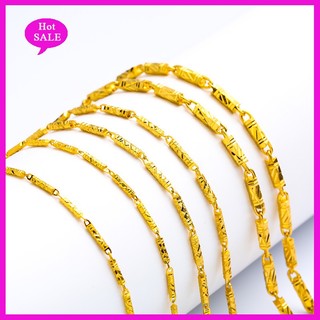 Dây chuyền mạ vàng mặt lục giác dày 2mm 3mm 4mm 5mm 5mm 6mm