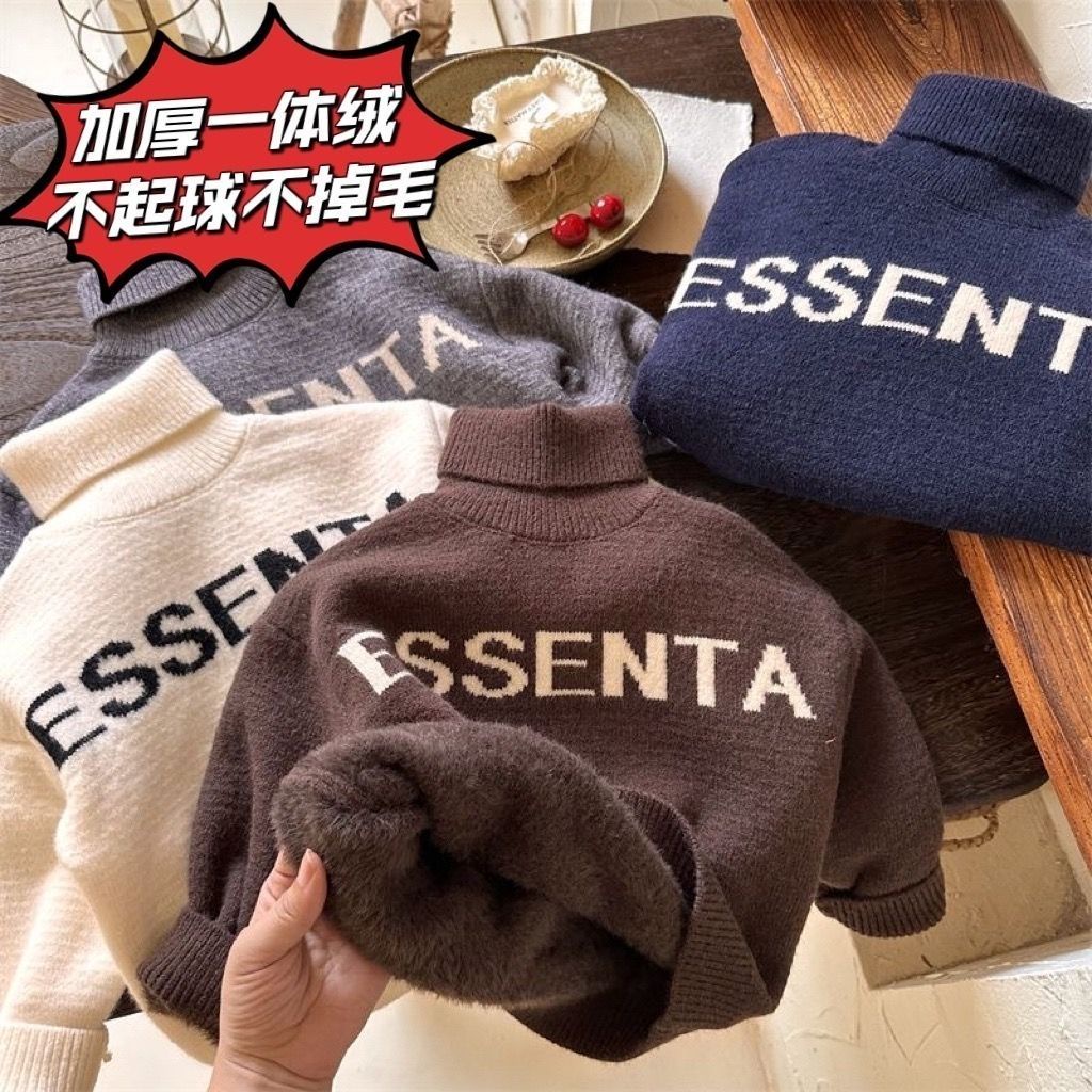 Áo sweater Một Mảnh Vải Lông Cừu Siêu Dày Cao Cấp Phong Cách Mới Nhất Cho Bé Trai