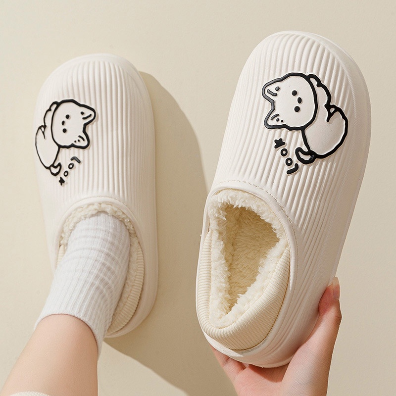 Dép cotton Chống Thấm Nước Chống Trượt Dành Cho Cặp Đôi