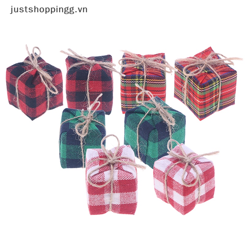 Set 5 Hộp Quà Giáng Sinh Mini Trang Trí Cho Nhà Búp Bê