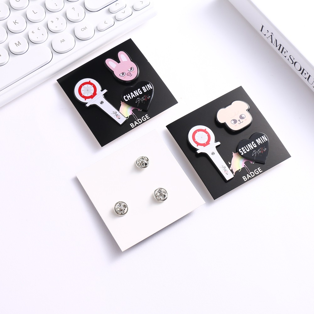 Set 3 Thanh Ghim Cài Áo Hình kpop straykids skz critters