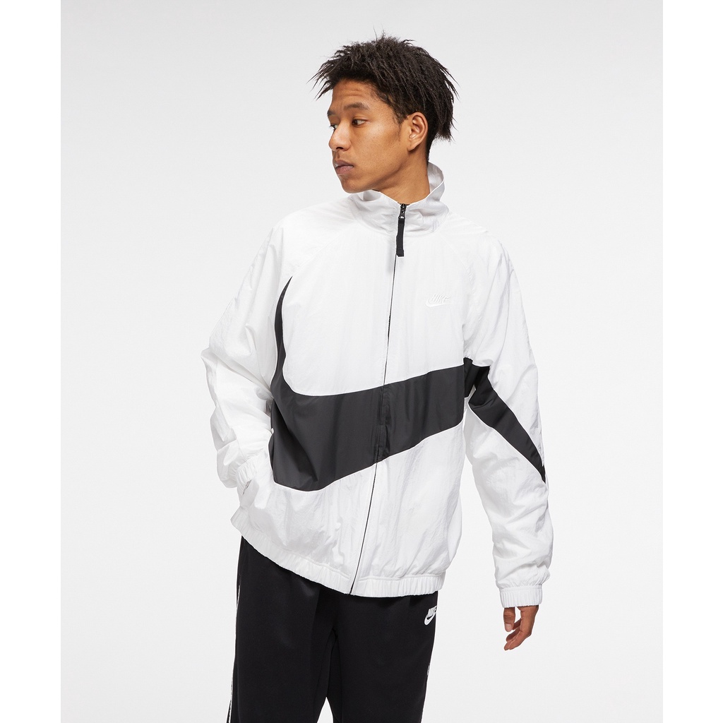 Áo Khoác Gió Unisex Cho Nam Nữ Nike Sportswear Big Swoosh Woven Jacket - Trắng
