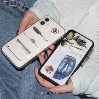 Ốp Điện Thoại Mặt Kính In Hình Mũ Cao Bồi Phong Cách Hàn Quốc Cho Iphone 15promax / 15pro 14promax / 11 13