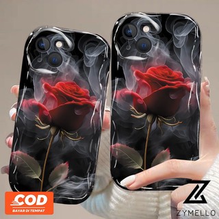 Ốp Điện Thoại VIVO V29 V40 S1 V27 5G V40 Pro V27 Pro V27E V25 V25E V23 V23E V15 V20 Pro Cong TPU Khói Hoa Hồng Silicon Điện Thoại