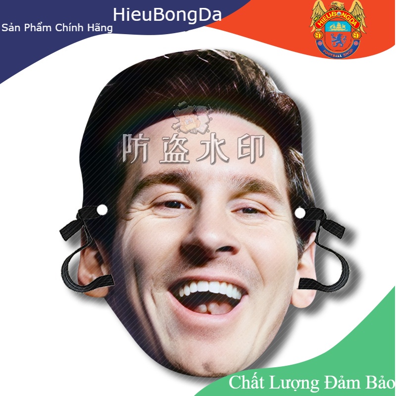 Mặt nạ Messi Ronaldo Neymar Mbappe , Kevin De Bruyner , Harry Kane dành cho fan hâm mộ các siêu sao bóng đá