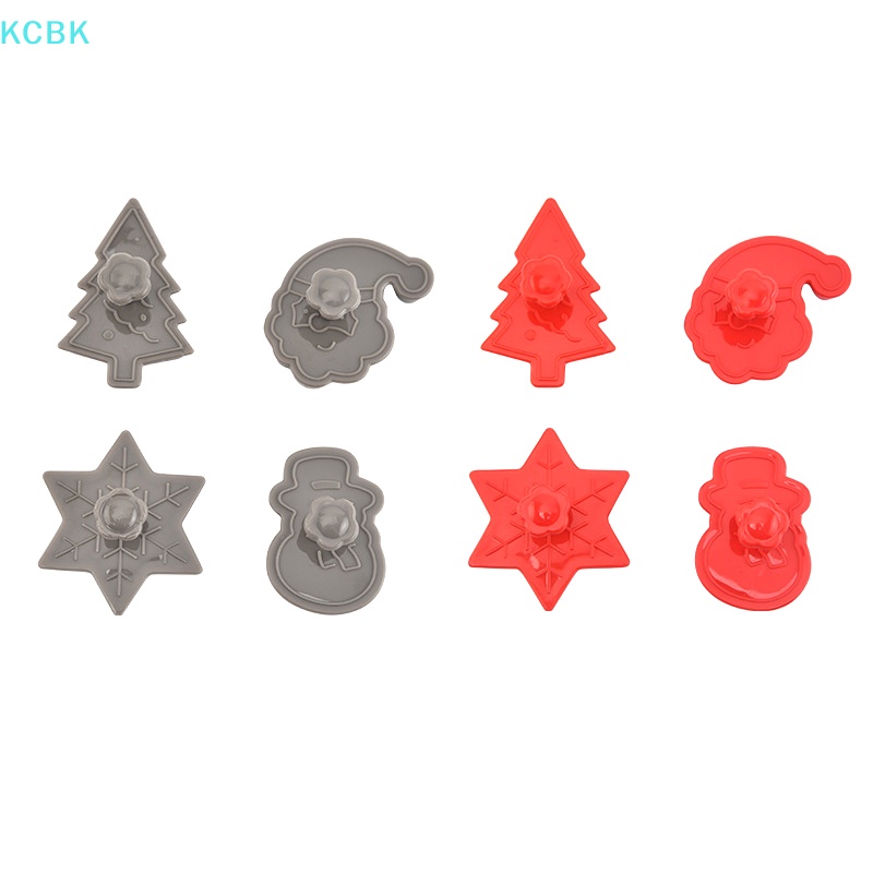 1 Bộ Khuôn Nhựa Làm Bánh Quy Tạo Hình 3d Chủ Đề Giáng Sinh