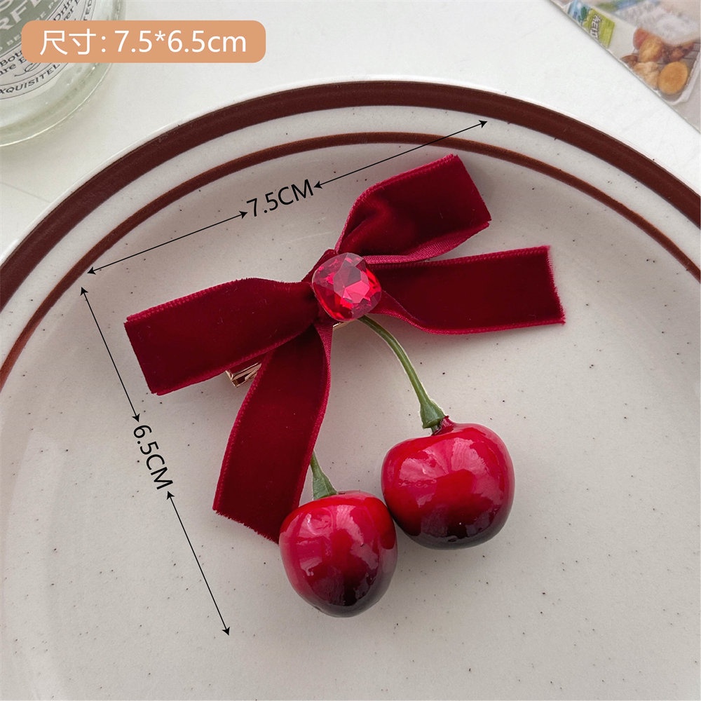 Kẹp Tóc Hình Quả cherry Dễ Thương Thời Trang 2023