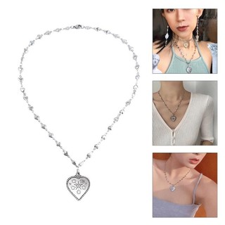 Vòng cổ choker mặt hoa / trái tim đơn giản cá tính