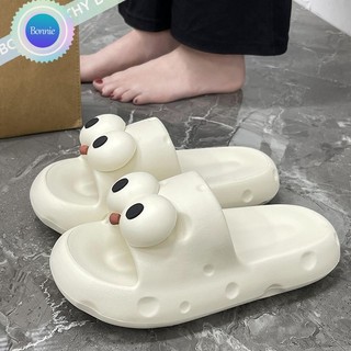 Bonnie cathy Dép Đi Trong Nhà Mềm Nhẹ Và Chống Trượt Họa Tiết Hoạt Hình Mắt To Cho Nữ