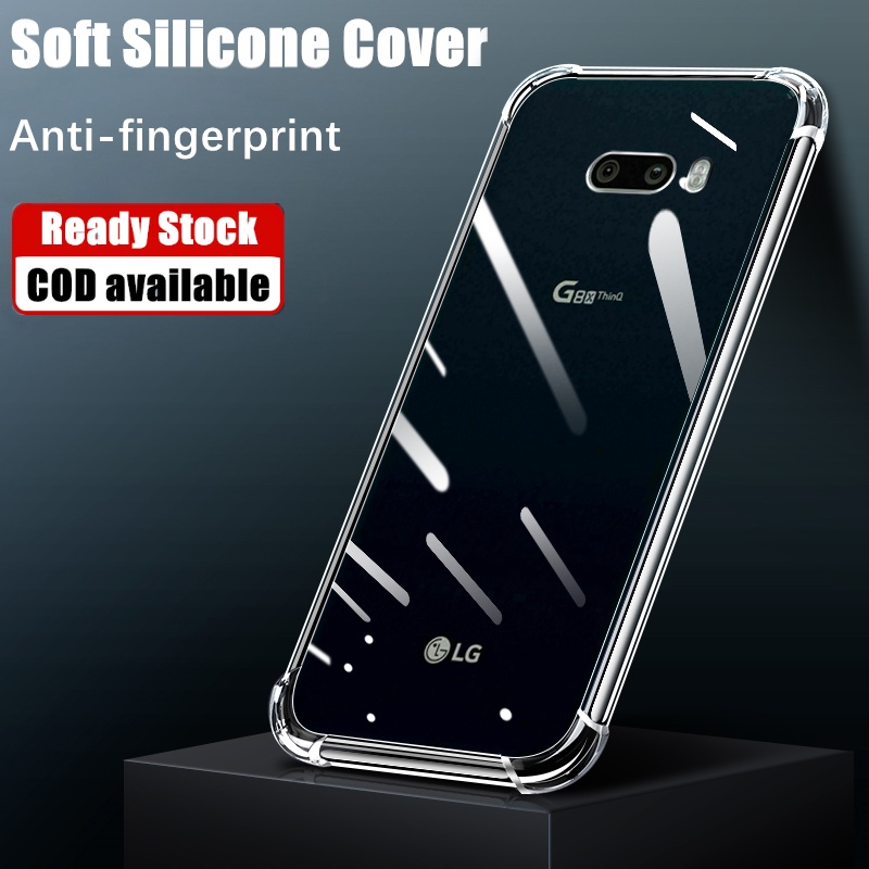 Dành Cho LG G8X ThinQ LMG850EMW LM-G850 901LG Ốp điện thoại Silicon Lỏng Trong Suốt Linh Hoạt Chống 