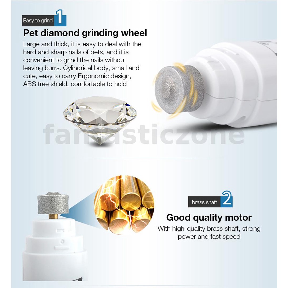 Jase Máy Mài Móng Điện Tử Sạc Cổng usb Cho Thú Cưng xiaomi pc-500