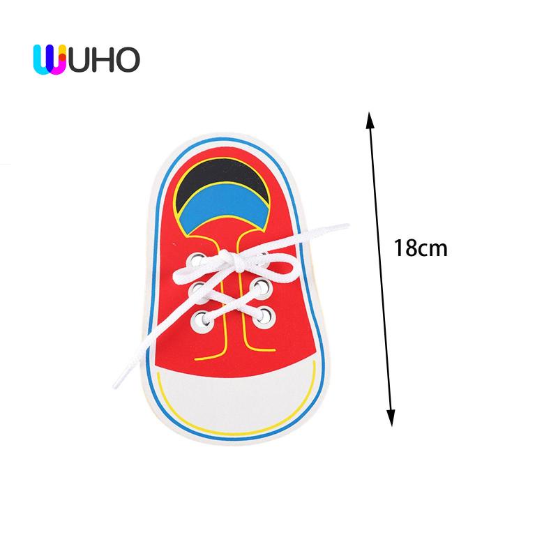 Đồ Chơi Tập Buộc Dây Giày Gỗ Cho Bé