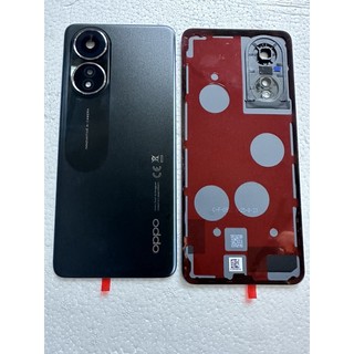 Nắp lưng oppo a58 liền camera màu đen
