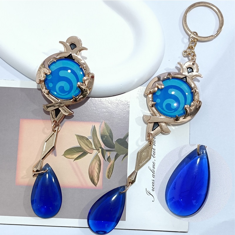 Furina Móc Khóa Kim Loại Phát Quang Hình Tiểu Thuyết