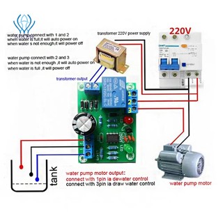 Bộ dụng cụ tự lắp ráp công tắc điều khiển mực nước tự động cảm biến điện tử cho bể nước