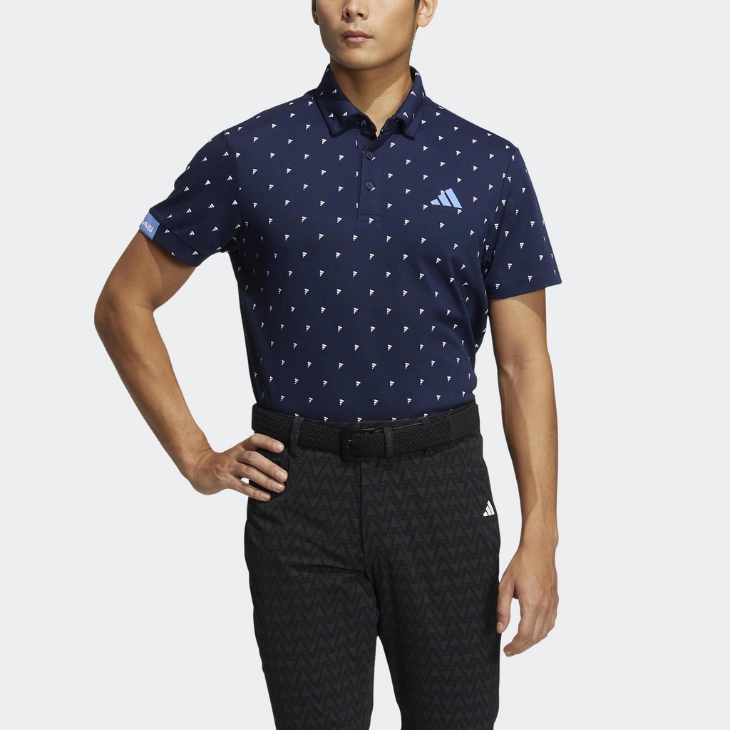 Adidas Đánh gôn Áo Polo Monogram Badge of Sport AEROREADY Nam Màu xanh da trời HT6839