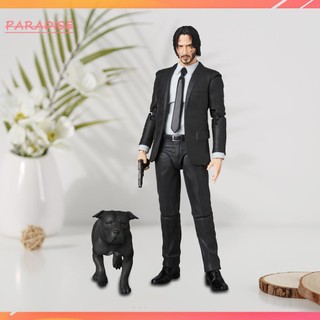 Bộ 2 mô hình nhân vật john wick chapter 2 có hộp mf 085 16cm