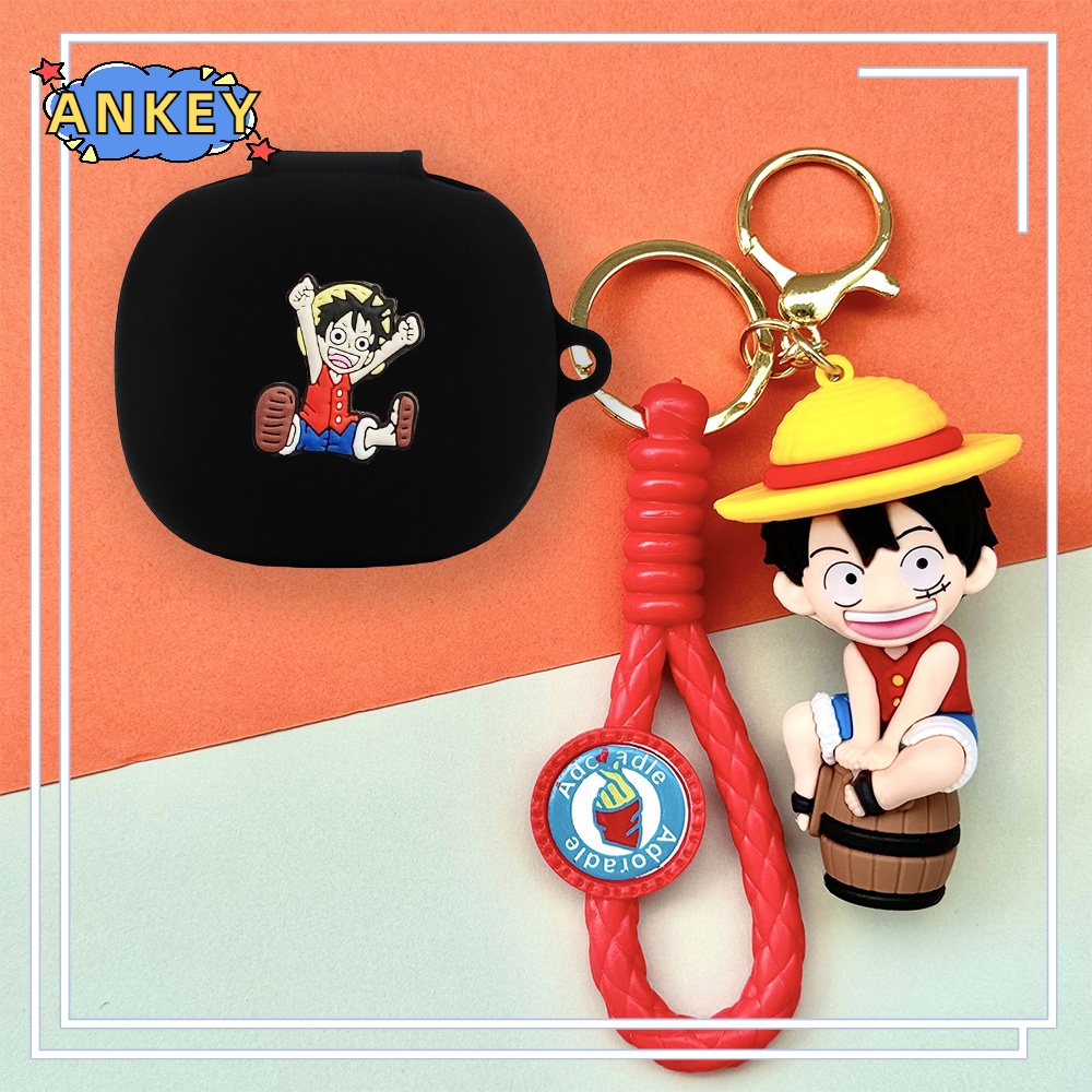 For Samsung Galaxy Buds FE / Buds 2 Pro / Buds Live Earphone Silicone Case Blue Monster Earbuds Soft Protective Headphone Cover Headset Skin with Doll