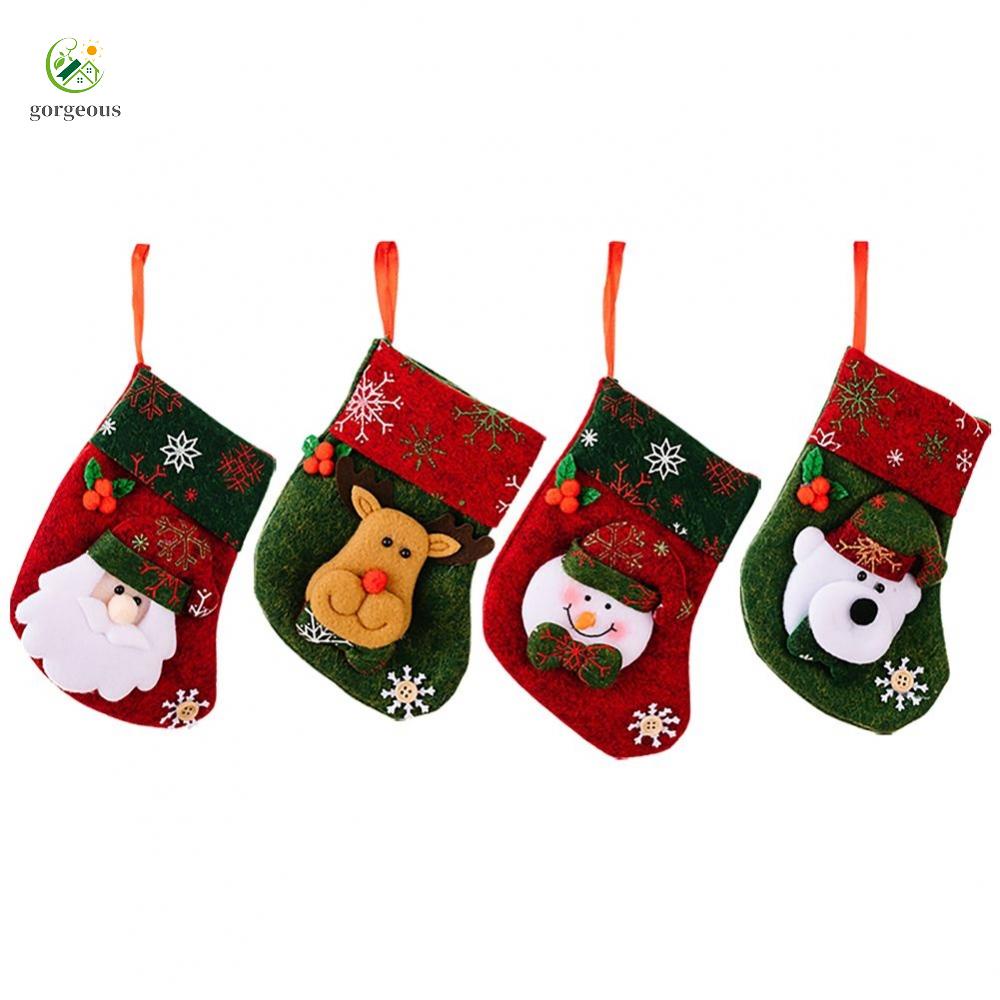 GORGEOUS~Useful Christmas Stocking Candy Decor Santa Accessory Hanging Ornament