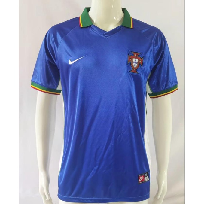 Áo Thun Bóng Đá Chất Lượng Cao Phong Cách retro 98 99 2002 2004 2006 portugal figo c.ronaldo