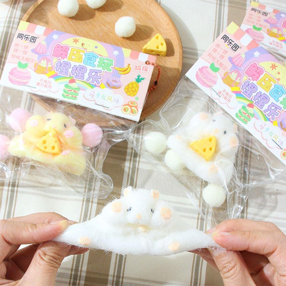 Mmluck Đồ Chơi Búp Bê Nhấn Tạo Hình Chú Chuột hamster 3d Bằng silicone