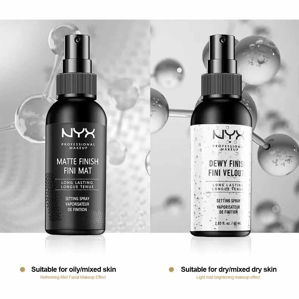 NYX durable oil control waterproof makeup spray, suitable for mixing oily leather